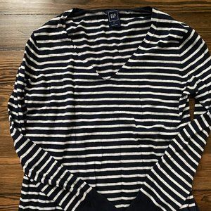GAP Striped Sweater, Navy and White